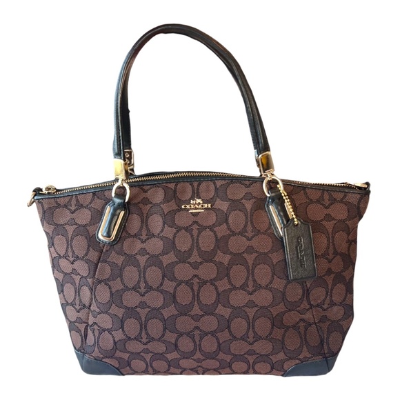 Coach Kelsey Signature Jacquard Satchel with COA - Picture 2 of 16